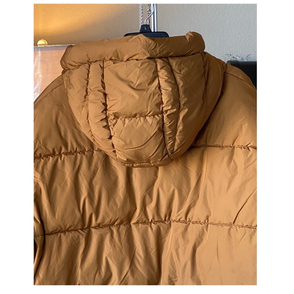 Men’s Brown Short Puffer Hoodie Jacket S NWT - All in Motion - Picture 9 of 12